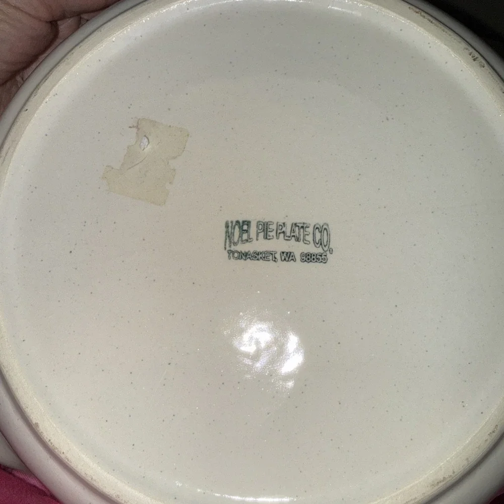 Noel Pie Plate Company USA Pottery 10